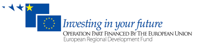 Logotipa Evropskega sklada za regionalni razvoj- angleška različica
